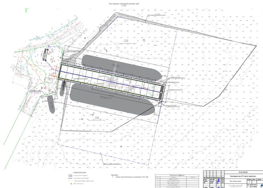 Plan of the berth with arrangement of vessels Plan of the berth with arrangement of vessels