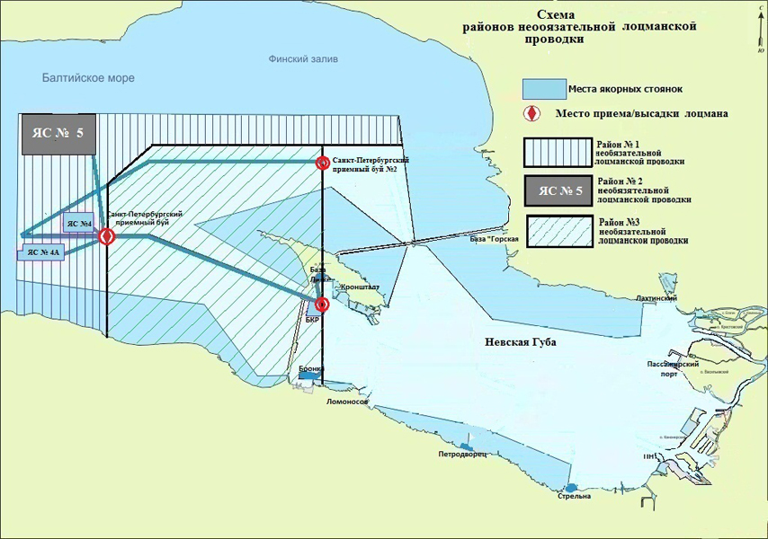 Scheme of optional pilotage area Scheme of optional pilotage area