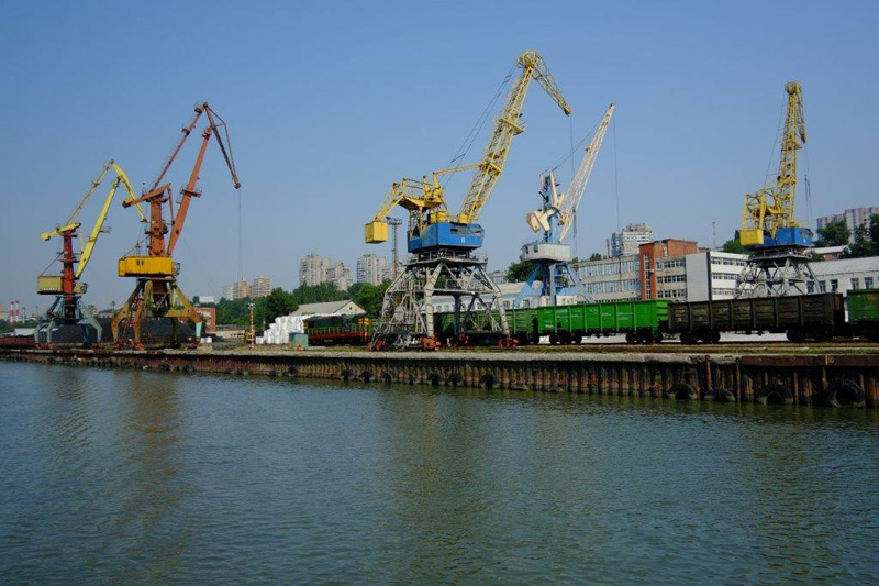 Причалы центрального грузового района. Общий вид Причалы центрального грузового района. Общий вид